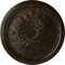 Ekena Millwork Luton Ceiling Medallion (Fits Canopies up to 1 1/8"), Hand-Painted Bronze, 15 3/4"OD x 5/8"P CM16LUBZS - alternate 1
